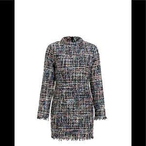 Sexy plaid dress for winter or autumn weather